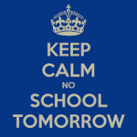 No school keep calm